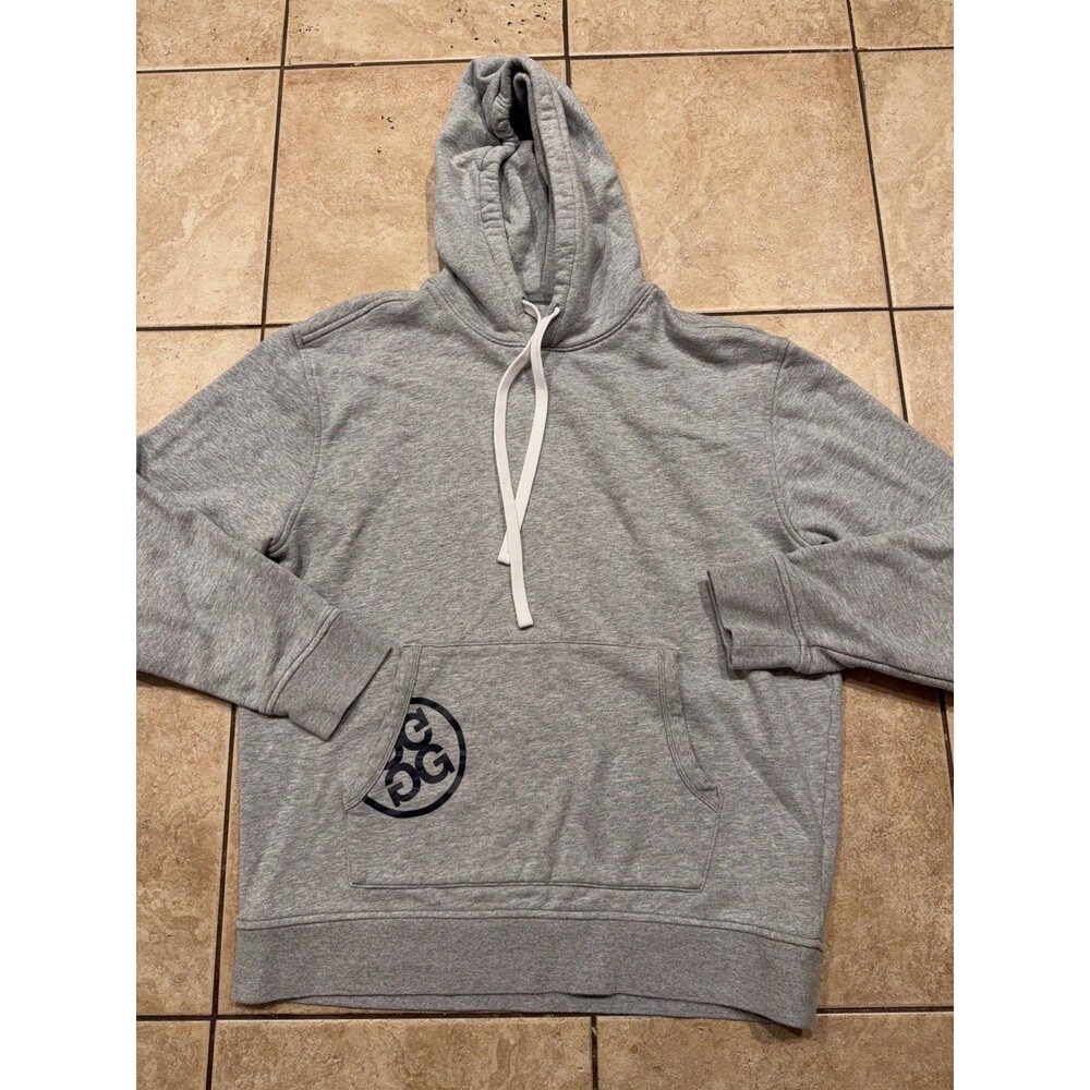 G/Fore Hoodie Mens Large Grey Performance Golf Pullover Sweatshirt Sweater